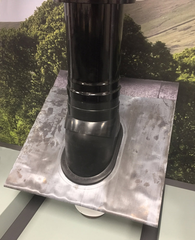 Flue flashing from Grant – designed with installers in mind