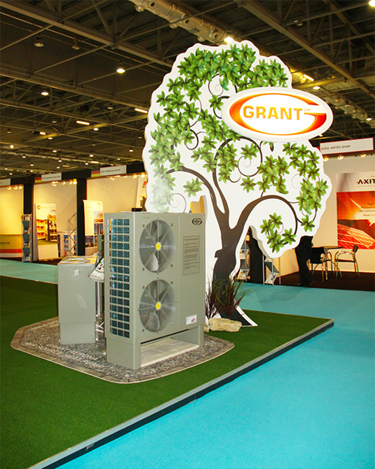 Ecobuild 2011 Aerona heat pump display