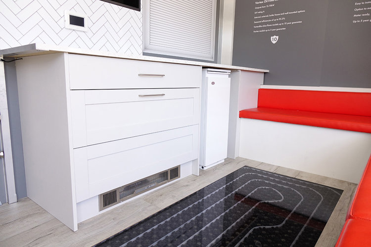 grant display van underfloor heating