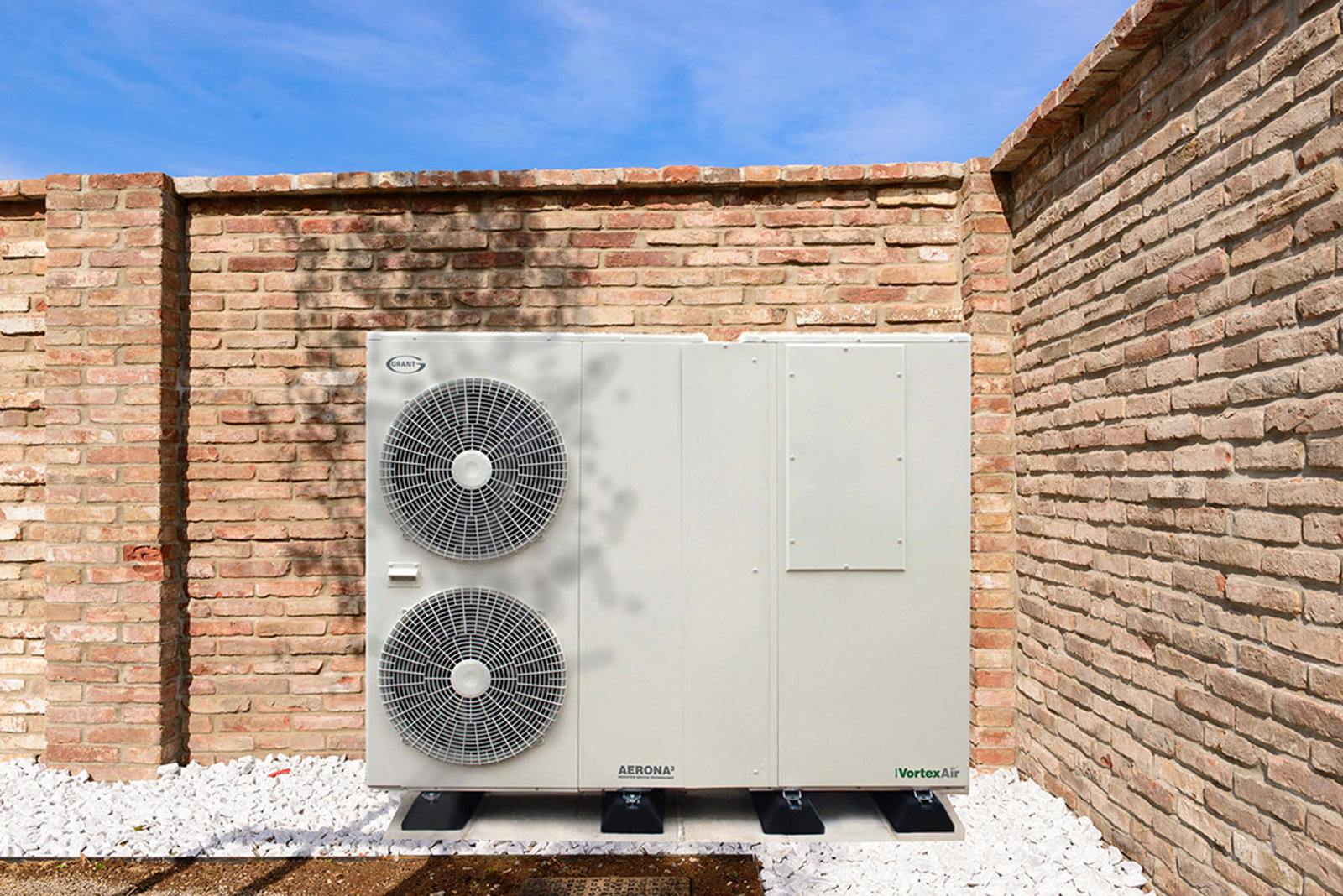 The VortexAir Hybrid combines an oil boiler with an air source heat pump