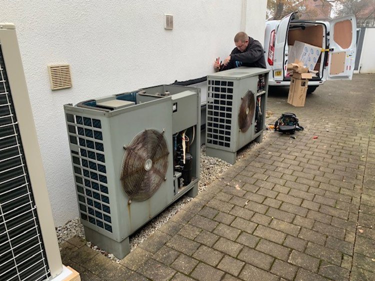 One pair of Grant heat pumps for another pair!