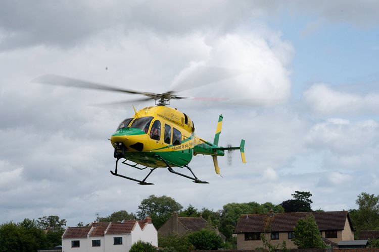 Grant UK donates £10,000 to Wiltshire Air Ambulance charity