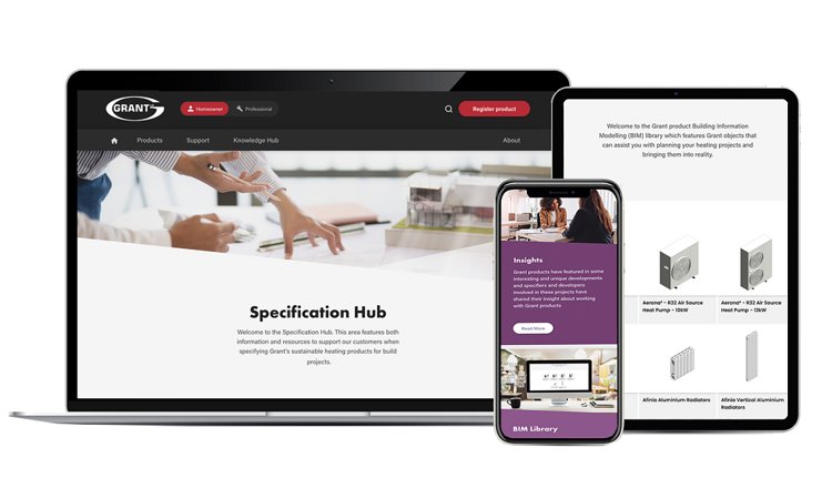 New Specification Hub launched by Grant UK